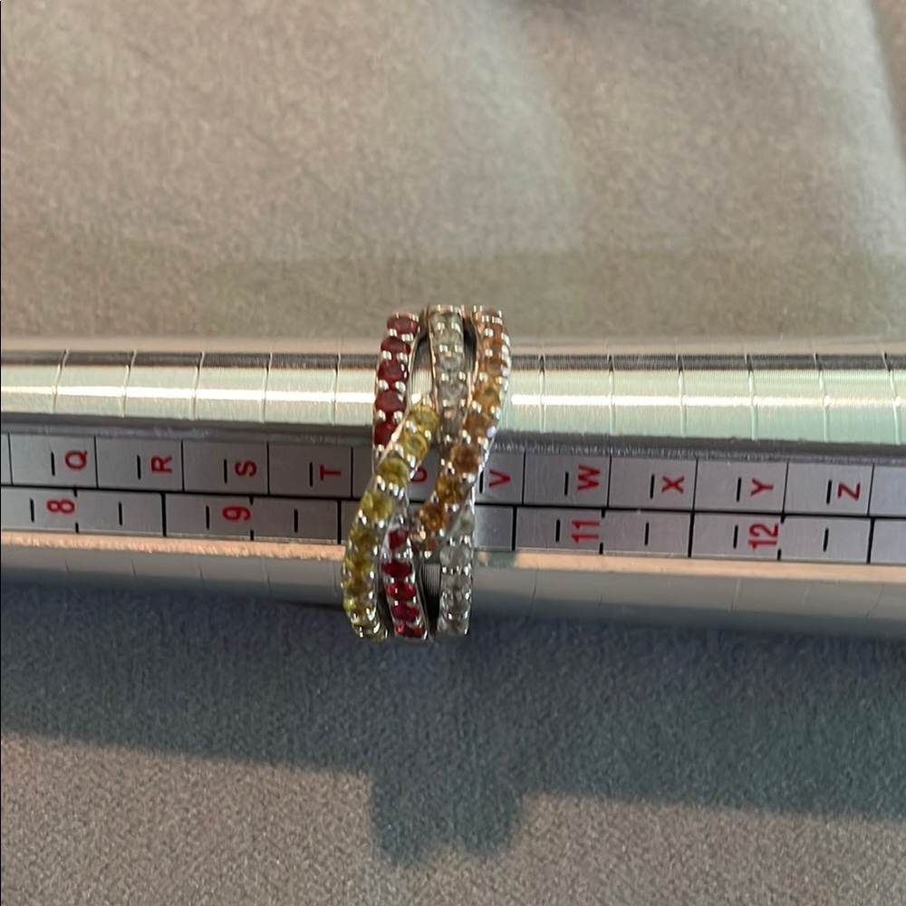 Vibrant Red and Yellow Artisanal Ring